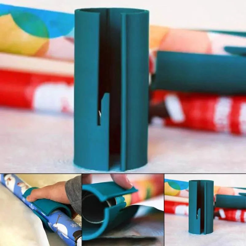 Portable Christmas Wrapping Paper Cutter - Safe, Easy, and Quick Gift Wrapping Tool 🎄