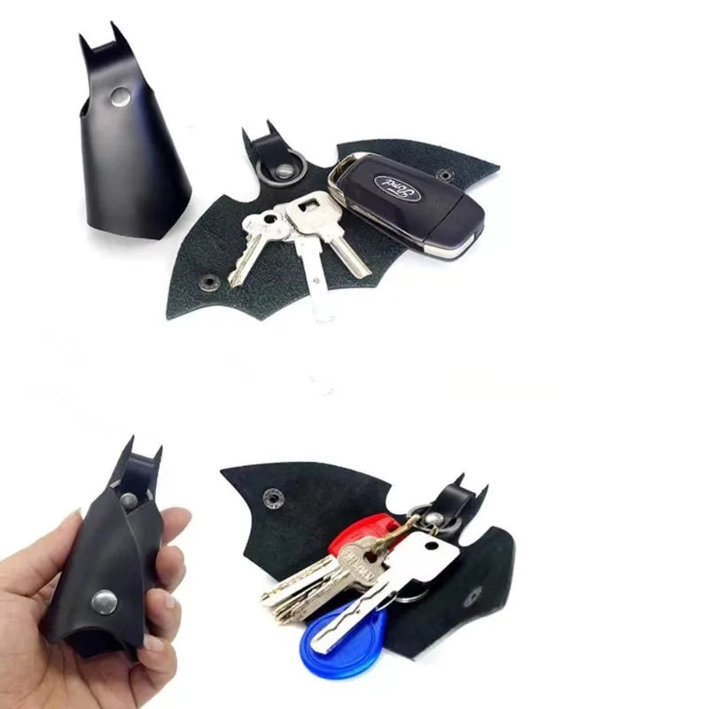 Batman Leather Keychain | Unisex Key Holder