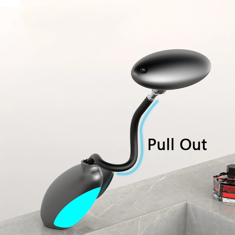 LED Waterfall Basin Faucet – 4-Mode Water Outlet, Temperature Control, Self-Powered by Water Flow