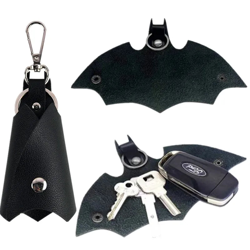 Batman Leather Keychain | Unisex Key Holder